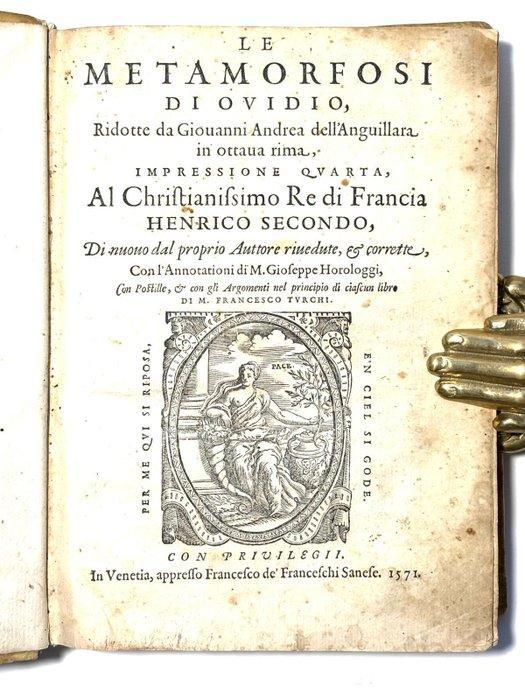 Ovidio; Giovanni Andrea dellAnguillara - Le Metamorfosi di, Antiek en Kunst, Antiek | Boeken en Manuscripten