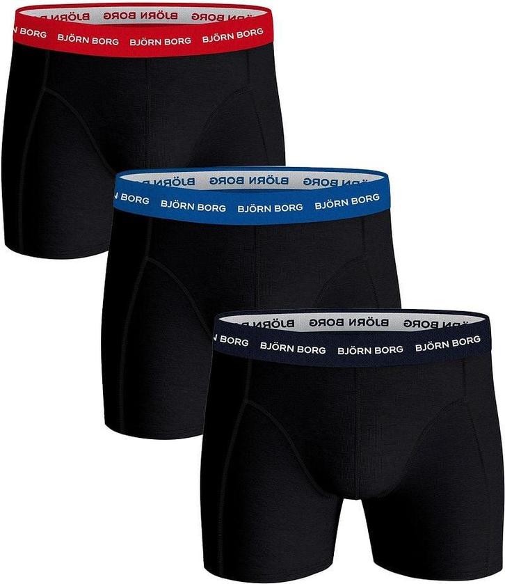 Bjorn Borg Cotton Stretch Boxers 3Pack Zwart 2 maat M Heren, Kleding | Heren, Ondergoed, Zwart, Boxer, Verzenden