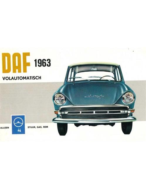 1963 DAF VARIOMATIC BROCHURE NEDERLANDS, Livres, Autos | Brochures & Magazines