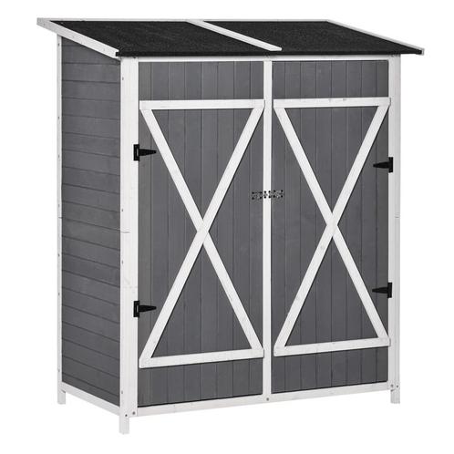 Tuinopbergkast - Robuust - Weerbestendig - Grijs, Tuin en Terras, Bergingen en Tuinkasten, Nieuw, Ophalen of Verzenden