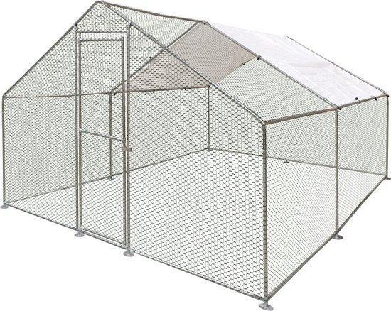 Kippenren metaal met cover verschillende maten, Dieren en Toebehoren, Pluimvee | Toebehoren, Kippenhok of Kippenren, Nieuw, Ophalen of Verzenden