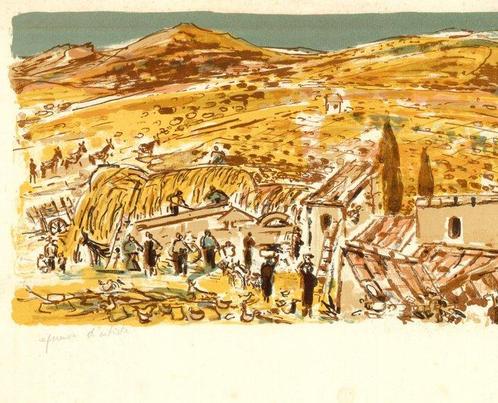 Robert Savary (1920-2000) - Paysage provençale et scène de, Antiek en Kunst, Antiek | Overige Antiek