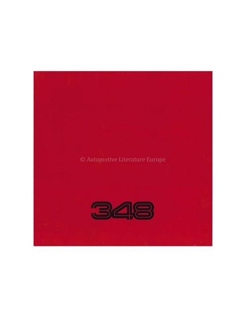 1990 FERRARI 348 BROCHURE 575/89, Boeken, Auto's | Folders en Tijdschriften