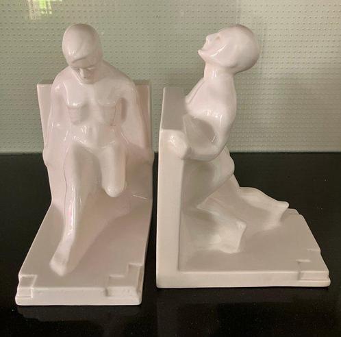 plateelbakkerij Schoonhoven - Serre-livres (2) - Modèle UZS, Antiek en Kunst, Antiek | Glaswerk en Kristal