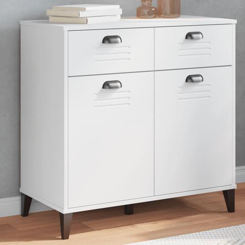 vidaXL Dressoir VIKEN 80x40x80 cm bewerkt hout wit, Huis en Inrichting, Kasten | Dressoirs, Nieuw, Verzenden