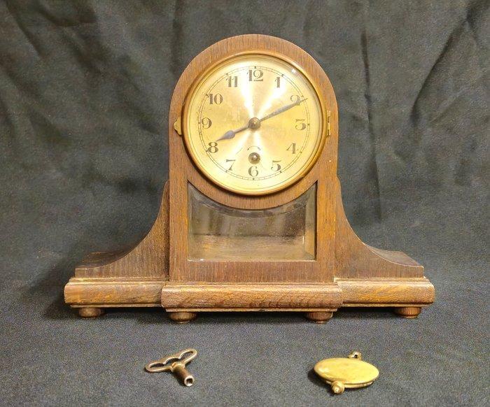 Tafel/bureauklokken - Hout, Messing, Glas - 1940-1950, Antiek en Kunst, Antiek | Klokken