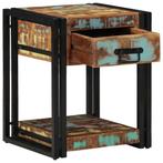 vidaXL Nachtkastje Multikleur 40 x 40 x 50 cm massief, Huis en Inrichting, Slaapkamer | Nachtkastjes, Verzenden, Nieuw