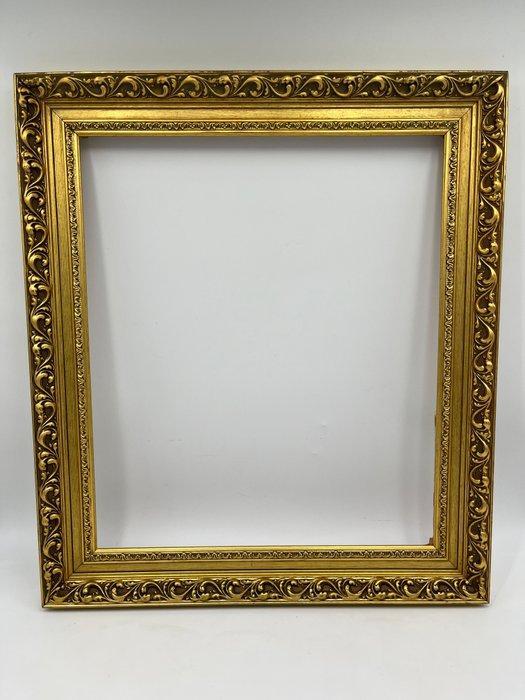 Cadre - Bois - Grand cadre doré, Antiek en Kunst, Antiek | Overige Antiek