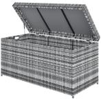 Opbergbox - Wicker - Waterdicht - UV-bestendig - Donkergrijs, Tuin en Terras, Bergingen en Tuinkasten, Ophalen of Verzenden, Nieuw