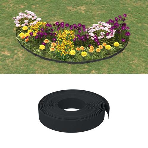 vidaXL Tuinranden 5 st 10 m 10 cm polyetheen zwart, Tuin en Terras, Bielzen en Borduren, Nieuw, Verzenden