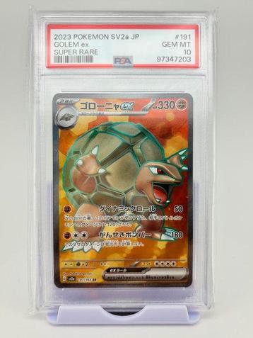 Pokémon - 3 Graded card - Art Rare/Super Rare - Golem ex,