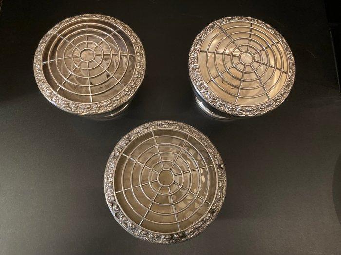 Ianthe - dekselvaas (3) - Verzilverd - Rozen bowls, Antiek en Kunst, Curiosa en Brocante