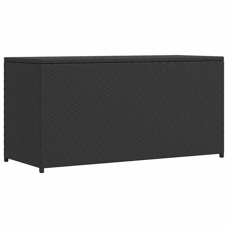 vidaXL Tuinbox 120x50x60 cm poly rattan zwart, Tuin en Terras, Bergingen en Tuinkasten, Nieuw, Verzenden