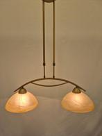 Lampe à suspendre - Gemarmerd glas - Lampe design double, Maison & Meubles