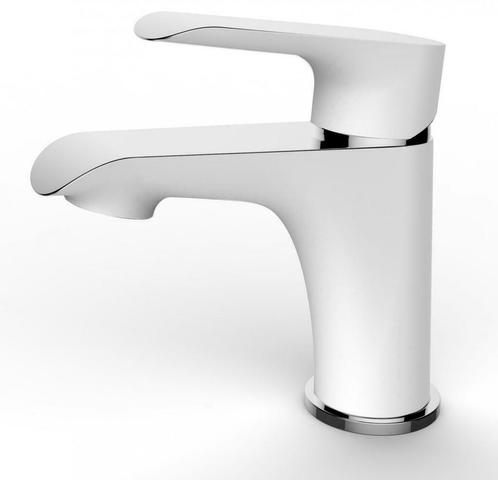 Sanifun wastafelmengkraan Hadu Wit / Chroom, Doe-het-zelf en Bouw, Sanitair, Kraan