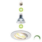 Dimbare LED Inbouwspot 5,5W | rond | 70mm | wit - Netstroom, Plafondspot of Wandspot, Verzenden