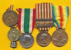 Italie - WW1 - tableau des médailles d'un soldat - 1916 -