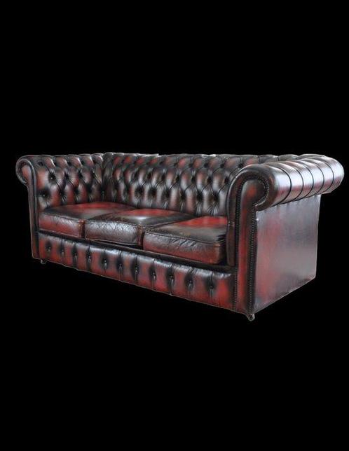 CHESTERFIELD - Sofa - Leder - Chesterfield Club, Antiek en Kunst, Curiosa en Brocante