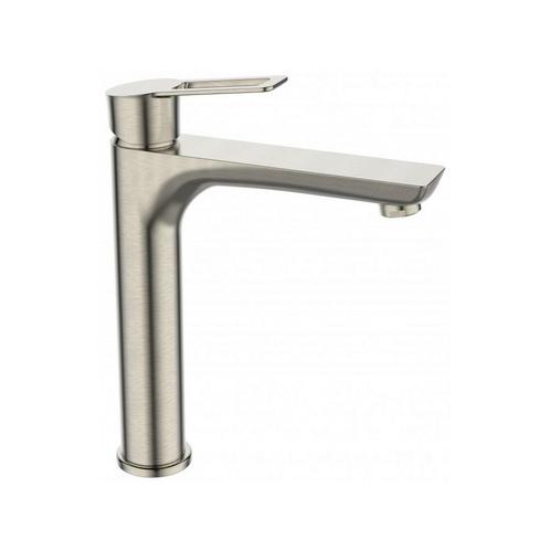 Wastafelkraan Sanimar Braga Verhoogd Geborsteld Inox, Doe-het-zelf en Bouw, Sanitair, Kraan, Nieuw, Ophalen of Verzenden