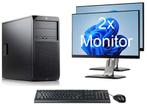 ACTIE:  HP Z2 G4 Workstation TWR i7 8e Gen incl. 2 Monitoren, Computers en Software, Ophalen of Verzenden, Nieuw
