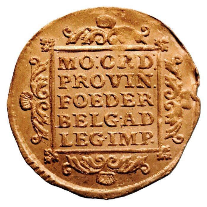 Nederland, Holland Dukaat 1745, R1 (Zonder minimumprijs), Timbres & Monnaies, Monnaies | Pays-Bas