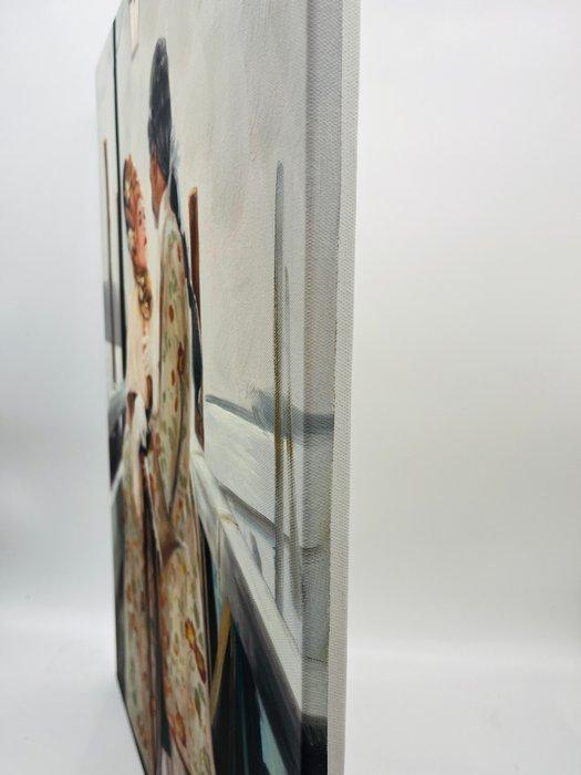 Anne Dias (1985) - The Venecian Embrace, Antiek en Kunst, Kunst | Schilderijen | Modern