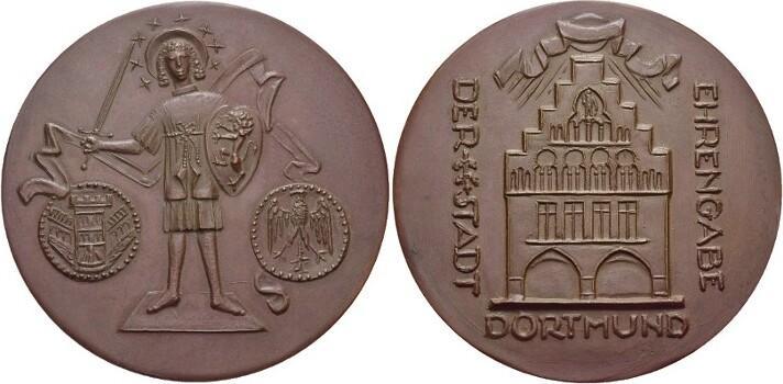 Bronze-medaille Dortmund Leopold 1658-1705, Postzegels en Munten, Penningen en Medailles, Verzenden