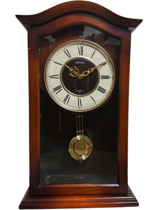 Wandklok - Seiko - Antiek Hout - 1970-1980 - Seiko vintage, Antiquités & Art, Curiosités & Brocante