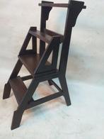 Trapje - Eik, Hout - Bibliotheektrapje/stoel, Antiek en Kunst