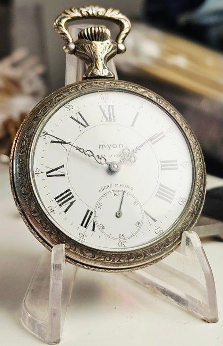 Myon - Oxen & Plowman 17 jewels - X40 - 1900-1949, Handtassen en Accessoires, Horloges | Heren