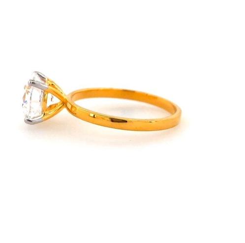 Ring - 18 karaat Geel goud - 2.02ct. tw. Diamant (Lab-grown), Handtassen en Accessoires, Ringen