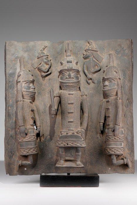 Plaque - Bronze - Bénin - Nigeria, Antiquités & Art, Art | Art non-occidental