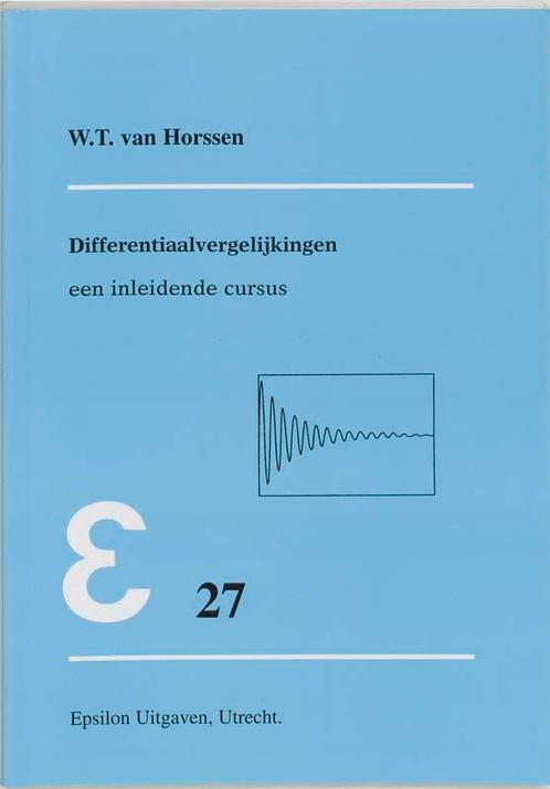 Differentiaalvergelijkingen / Epsilon uitgaven / 27, Boeken, Overige Boeken, Gelezen, Verzenden