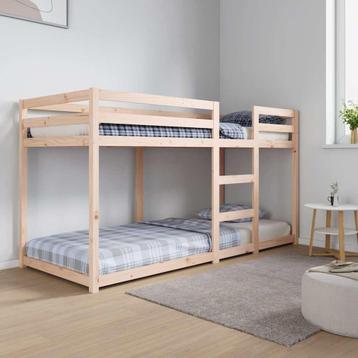 vidaXL Stapelbed massief grenenhout 80x200 cm, Verzenden