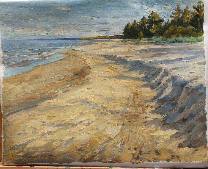 Dmitry Kostylov (XX) - Dune jaune. Lettonie, Antiek en Kunst, Kunst | Schilderijen | Klassiek