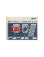 1969 PORSCHE 911 SPORTOMATIC BIJLAGE INSTRUCTIEBOEKJE DUITS, Ophalen of Verzenden