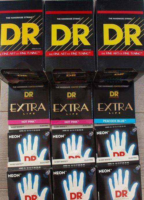 DR Extra Life Hot Pink / Peacock Blue / Neon White - 42 sets, Muziek en Instrumenten, Snaarinstrumenten | Gitaren | Akoestisch