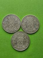 België. 5 Francs 1849 met grote 9 + 1850 + 1851 (Zonder