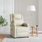 vidaXL Massagestoel kunstleer crèmekleurig, Huis en Inrichting, Stoelen, Verzenden, Nieuw