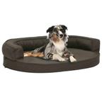 vidaXL Hondenbed ergonomisch linnen-look 75x53 cm, Dieren en Toebehoren, Honden-accessoires, Verzenden, Nieuw