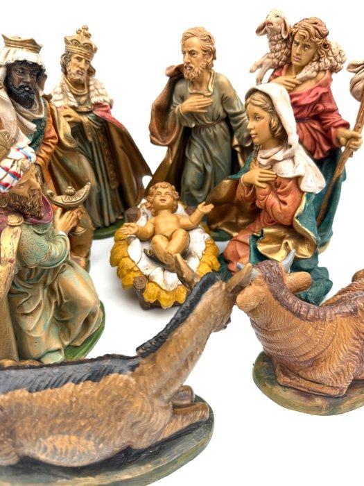 Made in Italy - Beeldje, Grote kerstgroep (9) - 21 cm -, Antiek en Kunst, Antiek | Boeken en Manuscripten