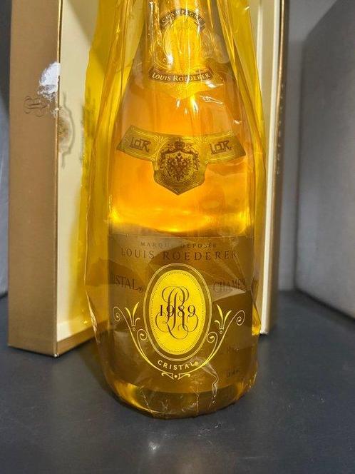 1989 Louis Roederer, Cristal - Champagne Brut - 1 Bouteille, Verzamelen, Wijnen