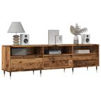vidaXL Tv-meubel 150x30x44,5 cm bewerkt hout oud houtkleurig, Huis en Inrichting, Verzenden, Nieuw
