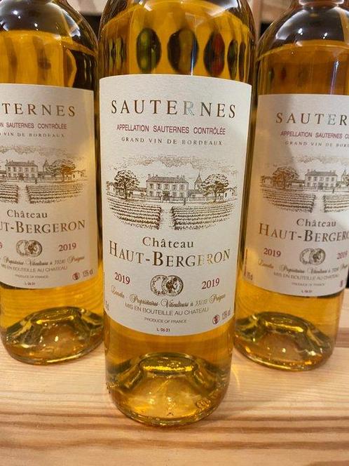 2019 Château Haut-Bergeron - Sauternes Grand Cru - 3, Verzamelen, Wijnen