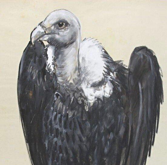 Jean Poulain (1884 - 1967) - Vautour, Antiek en Kunst, Kunst | Schilderijen | Klassiek