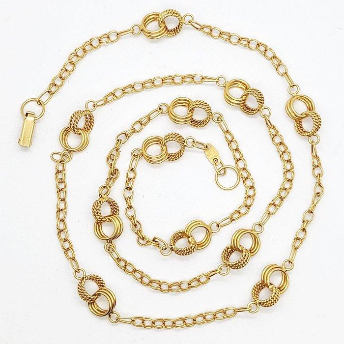 Halsketting - 18 karaat Geel goud, Handtassen en Accessoires, Kettingen