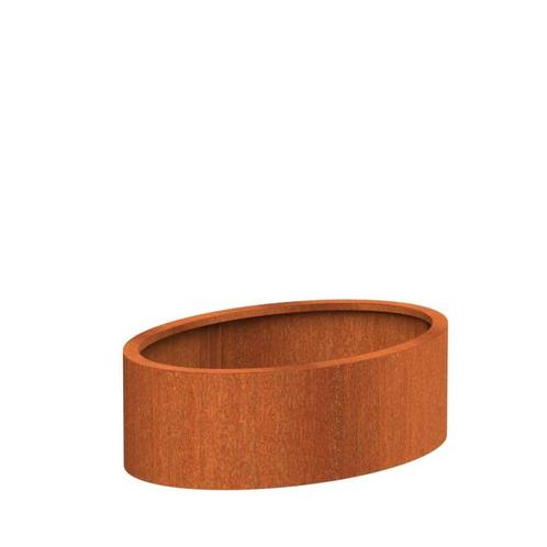 Cortenstaal plantenbak 120x80x40cm - Met bodem, Tuin en Terras, Bloembakken en Plantenbakken, 30 tot 60 cm, 100 cm of meer, Tuin