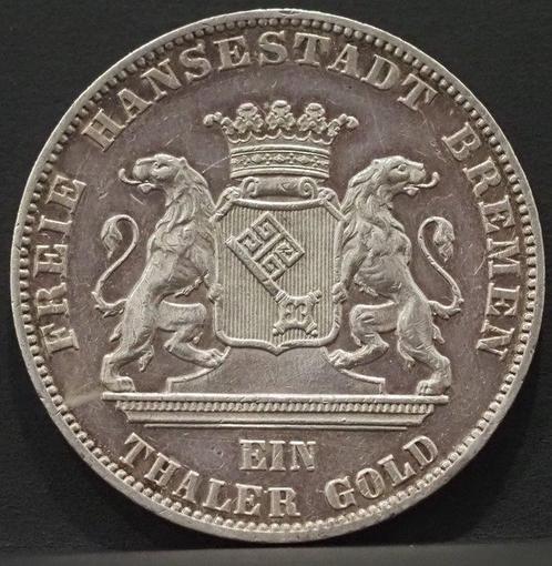 Duitsland - Bremen. 1 Thaler (taler) 1856 - Zweites, Postzegels en Munten, Munten | Europa | Niet-Euromunten