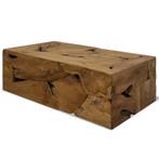 vidaXL Salontafel 90x50x30 cm echt teakhout bruin, Verzenden, Nieuw