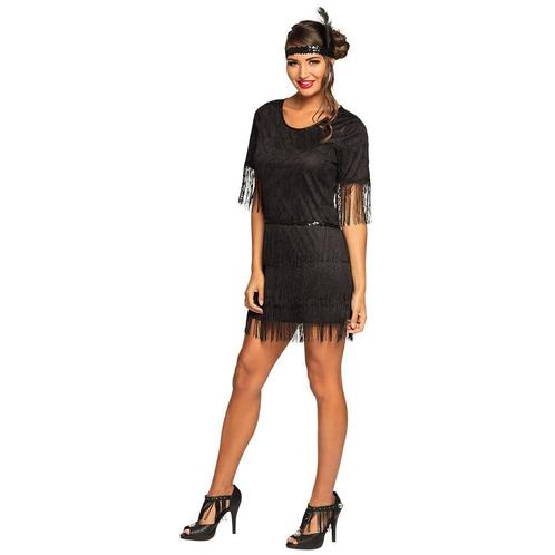 Charleston Jurk Dames Zwart, Kleding | Dames, Carnavalskleding en Feestkleding, Nieuw, Verzenden